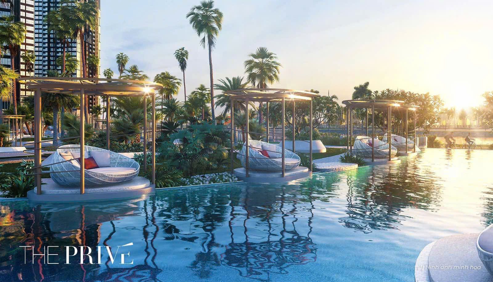 Hồ bơi tại căn hộ The Prive